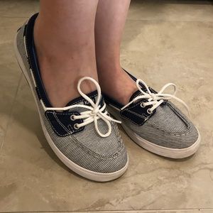 Keds Navy Stripe Slip On Sneakers